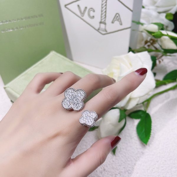 大人気!!新色 ヴァンクリーフ&アーペル アントレ レ ドア リング マジック アルハン VCARN9WT00 - 画像 (8)