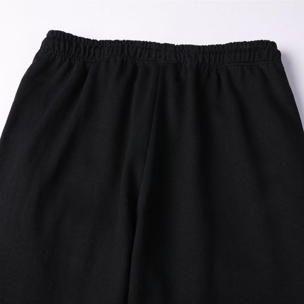 目を惹くカラーバレンシアガ 偽物 Political Campaign Sweat パンツ★カーリーフリース　ブラック bav26689 - 画像 (4)