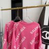 争奪戦バレンシアガ コピー Allover Logo セーター ニットウェア ピンク bav83740 - 画像 (8)