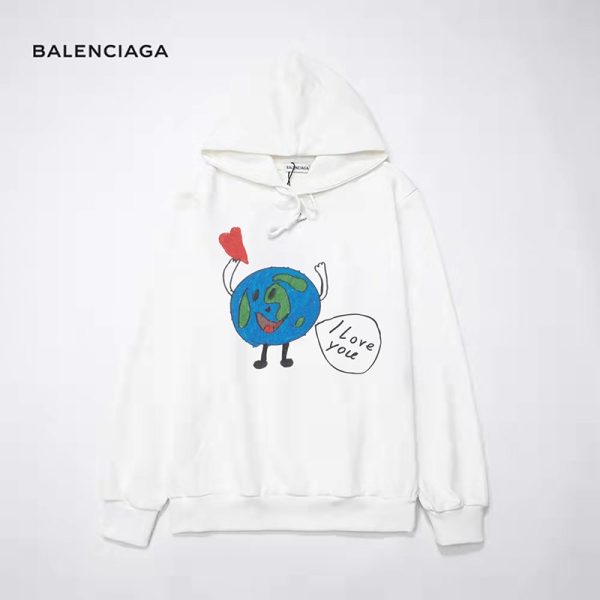 《大人気》【バレンシアガ パーカー 偽物】LOVE EARTH LARGE FIT フーディーパーカー 620947TKV959040 - 画像 (2)