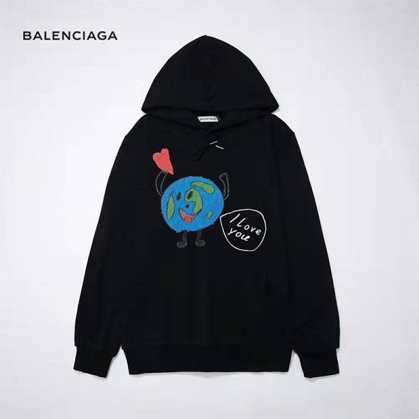 《大人気》【バレンシアガ パーカー 偽物】LOVE EARTH LARGE FIT フーディーパーカー 620947TKV959040 - 画像 (4)