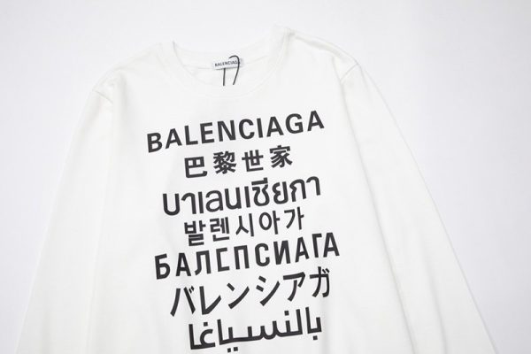 完売必至バレンシアガ パーカー 偽物 レインボーLANGUAGES ロゴ フーディ 570811TJVI6 - 画像 (7)