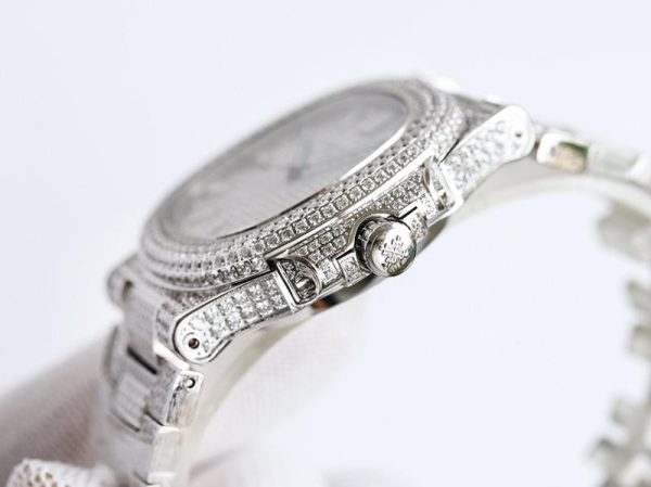 累積売上総額第１位！パテックフィリップ 偽物 ノーチラス 全面ダイヤ pay04344 - 画像 (4)