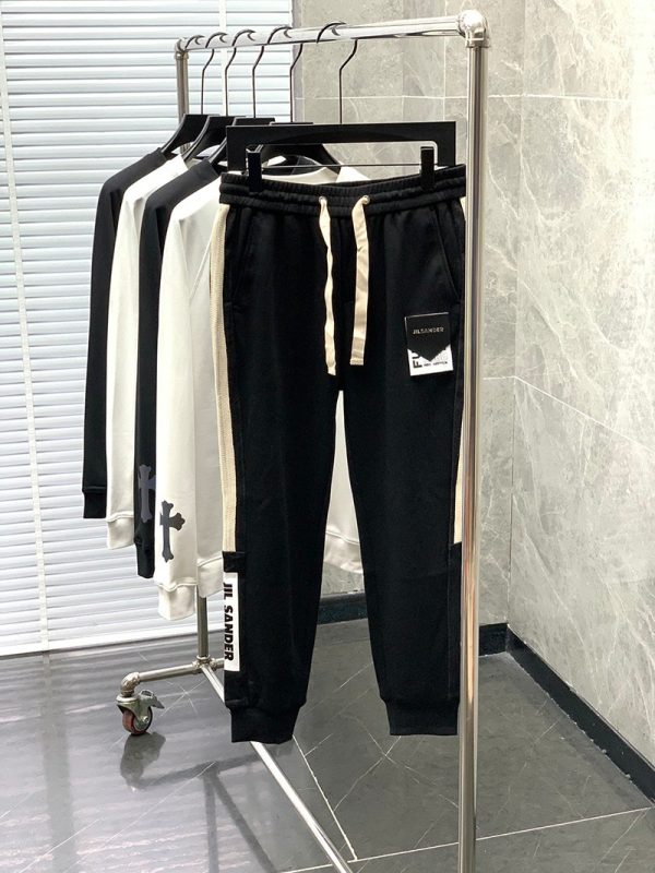 【日本未発売】ジルサンダー パンツ 偽物 モノグラム★コットン スウェットパンツ Jit51000 - 画像 (2)