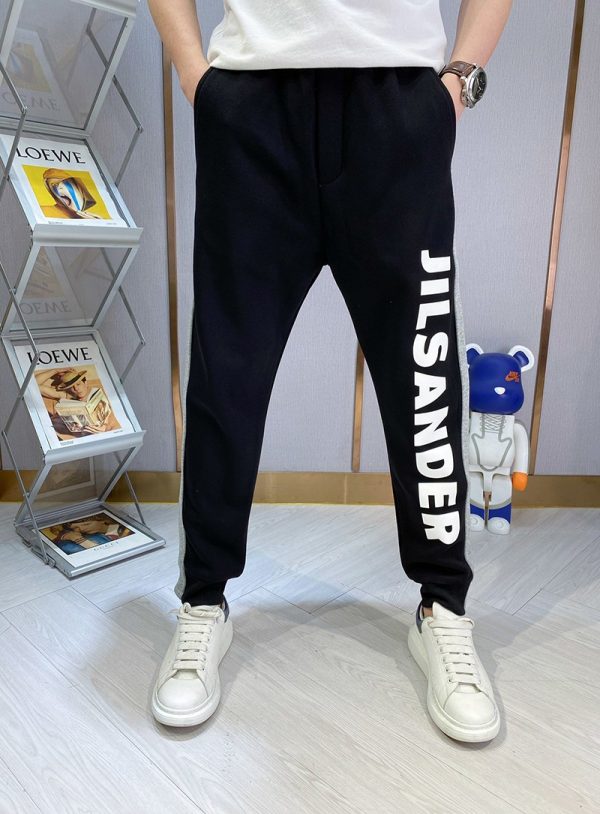 超話題!ジルサンダー パンツ 偽物 モノグラム★コットン スウェットパンツ Jiy22762 - 画像 (3)