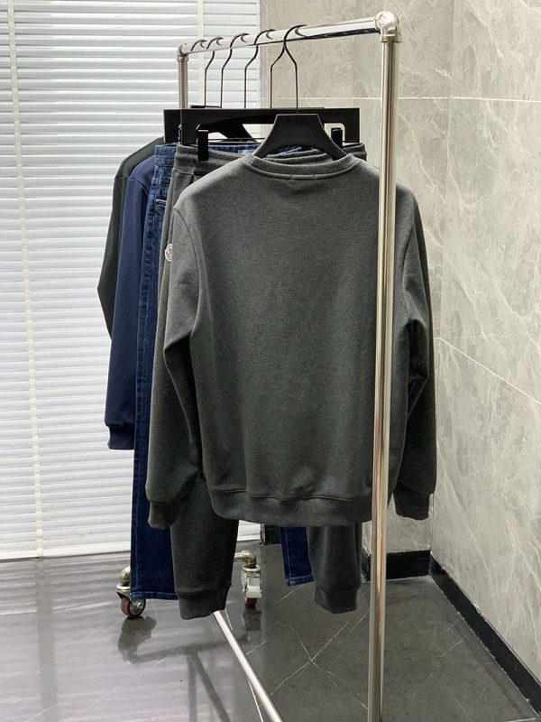 21-22AWモンクレール コットンフリーススウェットシャツセット 偽物 グレー mob90796 - 画像 (5)