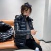 稀少モンクレール 偽物 フード付 ダウンジャケット ブラック mok78156 - 画像 (7)