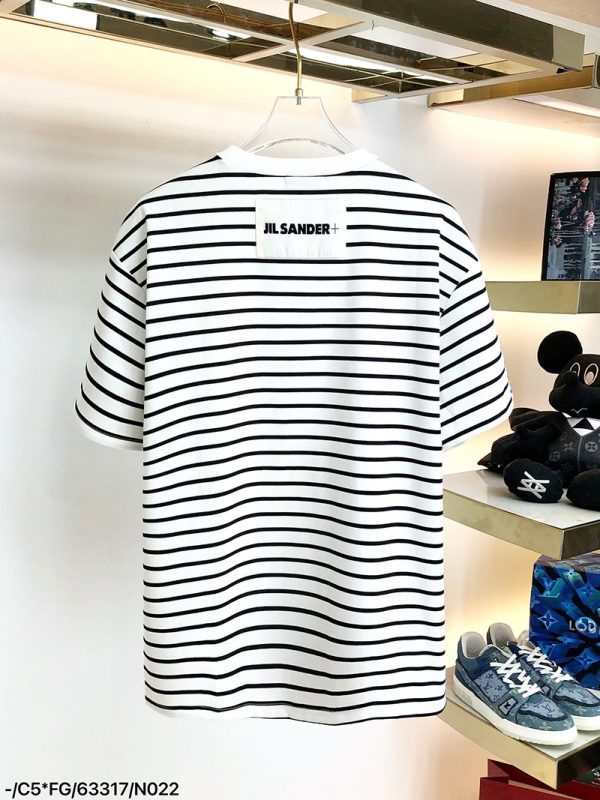 人気 ジルサンダー Tシャツ パロディ ロゴ プリント コットン 送関込み Jiq96698 - 画像 (2)