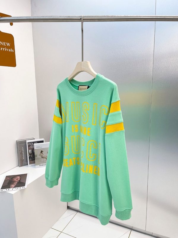 日本未入荷 グッチ 100周年記念 コピー コットン スウェットシャツ gup89715 - 画像 (2)