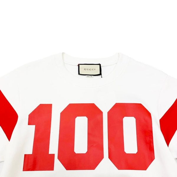 【日本未発売】【100周年記念】グッチ ◇ コットン スウェット 偽物 シャツ gux63037 - 画像 (3)