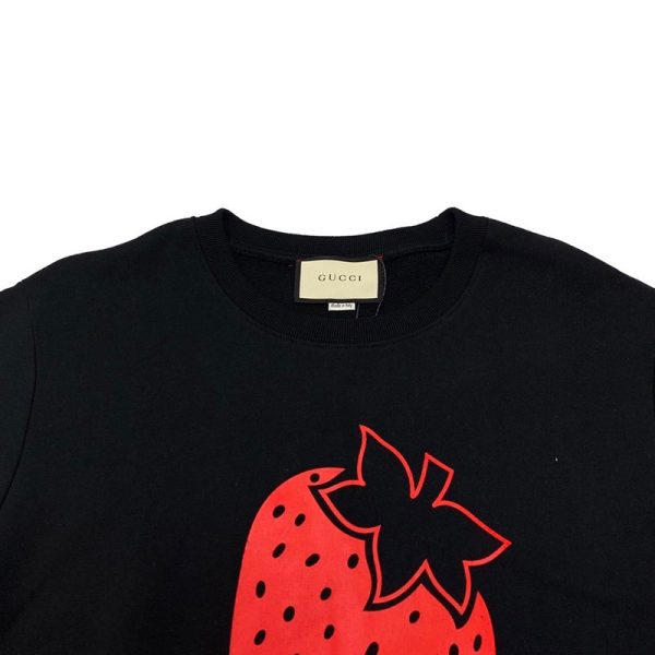 春もの新作 グッチ 21AW★STRAWBERRY ロゴ キラキラ 偽物 スウェット gut54976 - 画像 (3)