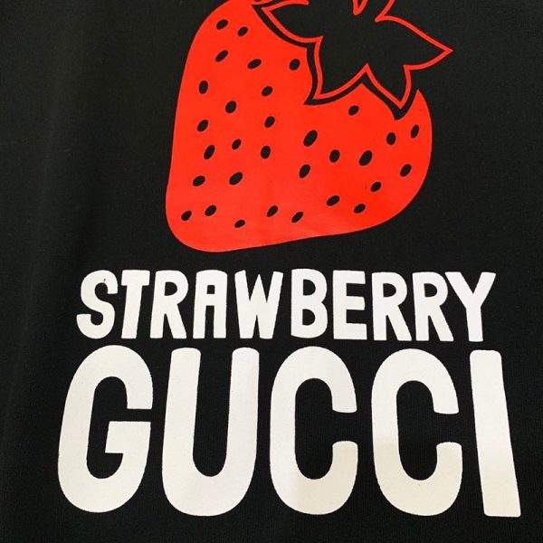 春もの新作 グッチ 21AW★STRAWBERRY ロゴ キラキラ 偽物 スウェット gut54976 - 画像 (5)