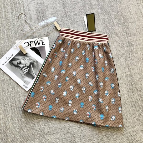 送料込 DORAEMON x グッチ テクニカルジャージー 偽物 スカート gud51668 - 画像 (6)