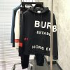 ☆超人気☆バーバリー オーバーサイズ  ロゴプリント パーカー 偽物 Bab67038 - 画像 (2)
