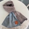 累積売上総額第１位！ロエベ チェック スカーフ コピー(カシミヤ) loe78781 - 画像 (2)