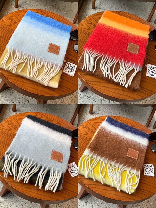 超話題!ロエベ ストライプ スカーフ コピー(カシミヤ) lon65659 - 画像 (9)