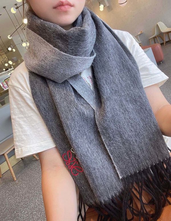 21-22AWロエベ バイカラー スカーフ コピー (ウール&カシミヤ) lou71765 - 画像 (8)