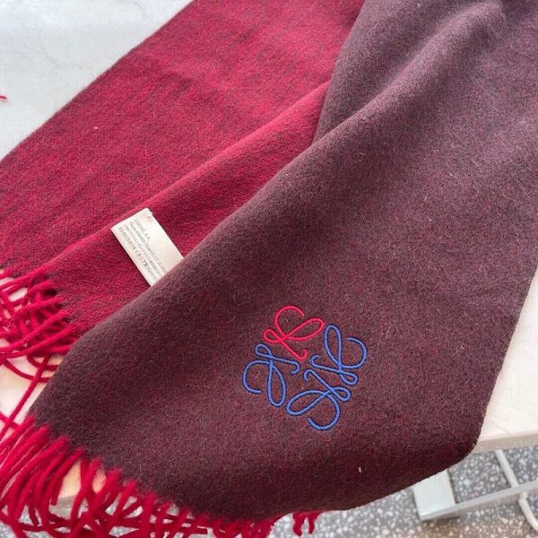 【日本未発売】ロエベ バイカラー スカーフ コピー (ウール&カシミヤ) loc68186 - 画像 (6)