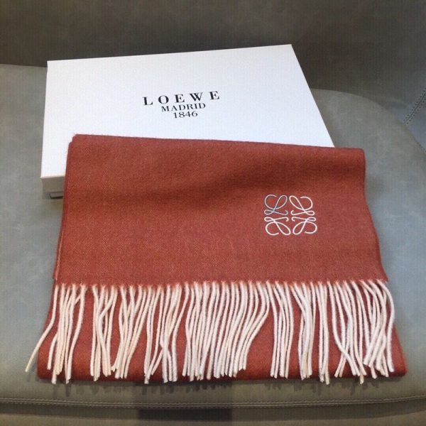 日本未入荷ロエベ バイカラー スカーフ 偽物(ウール&カシミヤ) loa01676 - 画像 (2)