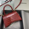 セール新作バレンシアガ 偽物 クロコダイル型押し*HOURGLASS ハンドルバッグ bas05045 - 画像 (2)