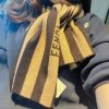 一目惚れ♪フェンディ マフラー 偽物 スカーフ ウール インターシャ タッセル few95650 - 画像 (4)