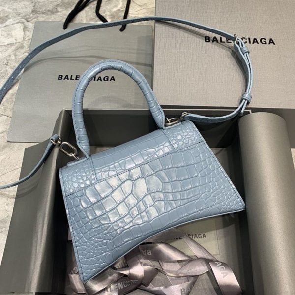 日本未入荷バレンシアガ クロコダイル型押し*HOURGLASS 偽物 ハンドルバッグ bax53445 - 画像 (2)