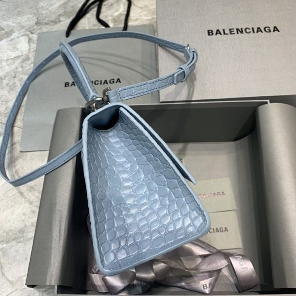 日本未入荷バレンシアガ クロコダイル型押し*HOURGLASS 偽物 ハンドルバッグ bax53445 - 画像 (3)