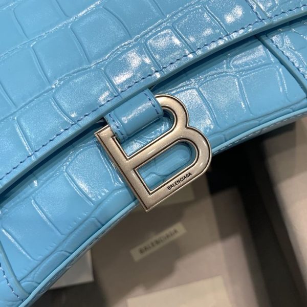 累積売上総額第１位！バレンシアガ クロコダイル型押し*HOURGLASS 偽物 ハンドルバッグ ban33405 - 画像 (5)