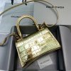 送料込バレンシアガ 偽物 クロコダイル型押し*HOURGLASS ハンドルバッグ S ban64547 - 画像 (2)