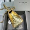 送料込バレンシアガ 偽物 クロコダイル型押し*HOURGLASS ハンドルバッグ S ban64547 - 画像 (3)