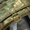 送料込バレンシアガ 偽物 クロコダイル型押し*HOURGLASS ハンドルバッグ S ban64547 - 画像 (5)