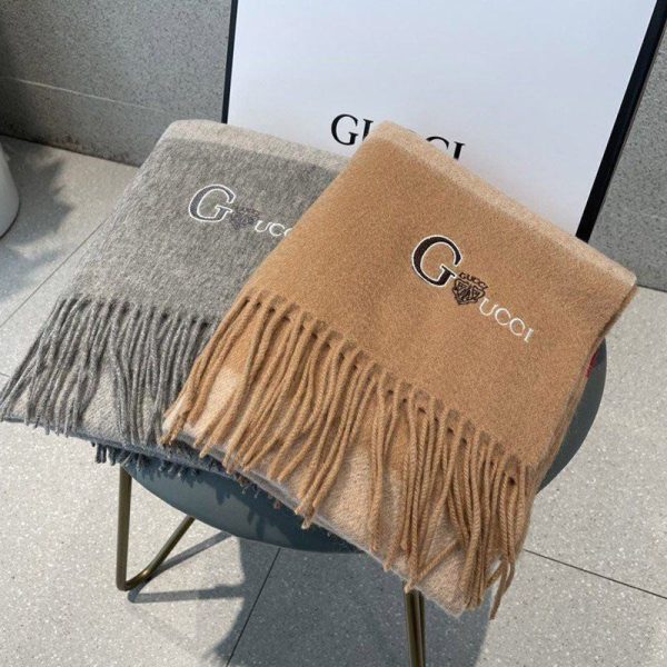 ★日本!!人気！グッチ グラフィックカシミヤスカーフ偽物 gug00965 - 画像 (2)