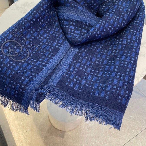 21-22AW グッチ グラフィックカシミヤスカーフ スーパーコピー gug75551 - 画像 (5)