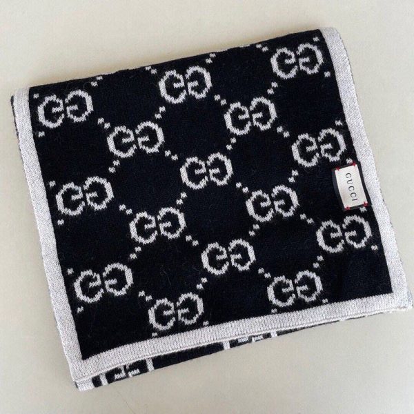 可愛い グッチ GGジャカード コピー ウール スカーフ gud75848 - 画像 (2)
