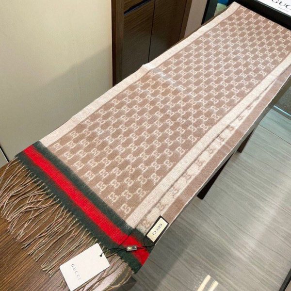 人気急上昇 グッチ★GGウール ラメ ジャカード 偽物 スカーフ/マフラー gut88005 - 画像 (6)