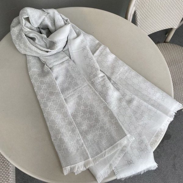 可愛い グッチ GGジャカード ウール スカーフ gue12729 - 画像 (7)