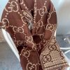 21-22AW グッチ★GGウール ラメ ジャカード スカーフ/マフラー gul09827 - 画像 (5)