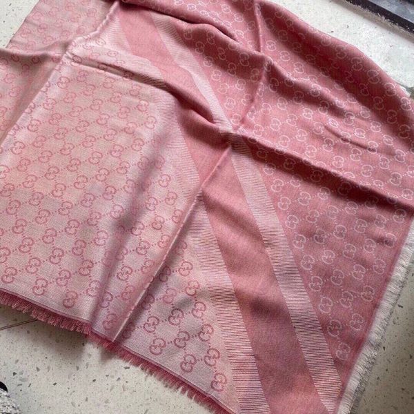 ★日本!!人気！グッチ★GGウール ラメ ジャカード スカーフ/マフラー guc09553 - 画像 (4)