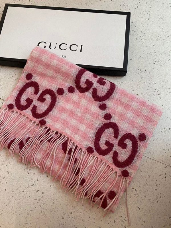 秋冬新作 グッチ グラフィックカシミヤスカーフ コピー gut68261 - 画像 (3)