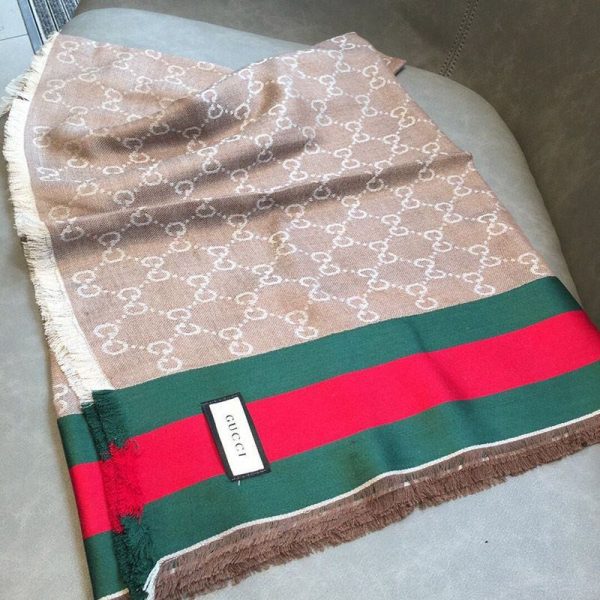 ☆超人気☆グッチ GGジャカード ウール スカーフ guk29233 - 画像 (2)