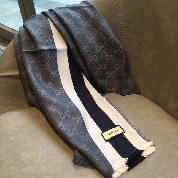 人気急上昇 グッチ★GGウール ラメ ジャカード スカーフ/マフラー guj76981 - 画像 (4)
