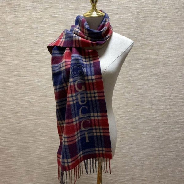 超話題!グッチ チェック コピー カシミヤ スカーフ guo40072 - 画像 (8)