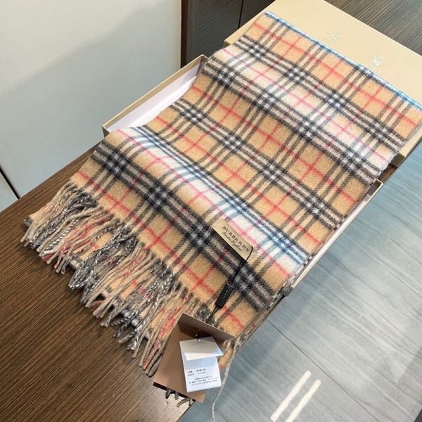 定番バーバリー コピー リバーシブル チェック カシミアスカーフ Bab25216 - 画像 (3)