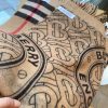 21AW新作バーバリー リバーシブル チェック＆モノグラム コピー カシミアスカーフ Bar10695 - 画像 (4)