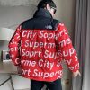 世界中で大人気♪​ヌプシ 偽物 シュプリーム ノースフェイス ダウン レザーダウンジャケット 2色 Sho87130 - 画像 (3)