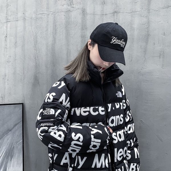 世界中で大人気♪​ヌプシ 偽物 シュプリーム ノースフェイス ダウン レザーダウンジャケット 2色 Sho87130 - 画像 (4)