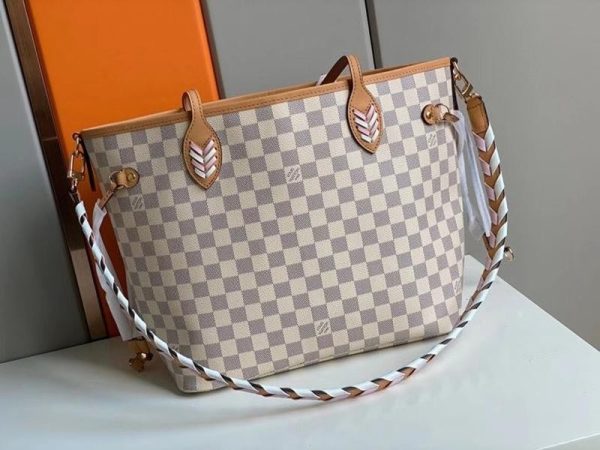入手困難ルイヴィトン ネヴァーフルMM 偽物 バッグ ダミエ N50047 vuv50889 - 画像 (4)