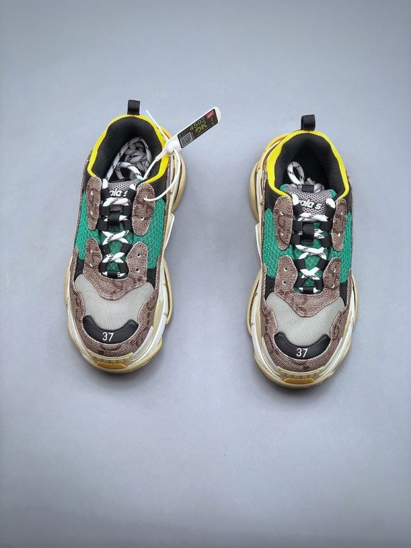 日本未入荷グッチ バレンシアガ 偽物 ザ ハッカー プロジェクト Triple S スニーカー 677193UMO209766 - 画像 (5)