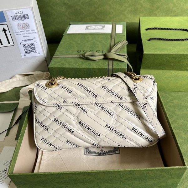 超希少！グッチ バレンシアガ 偽物〔GGマーモント〕ザ ハッカー プロジェクト スモールバッグ 443497UK5AT9099 - 画像 (2)