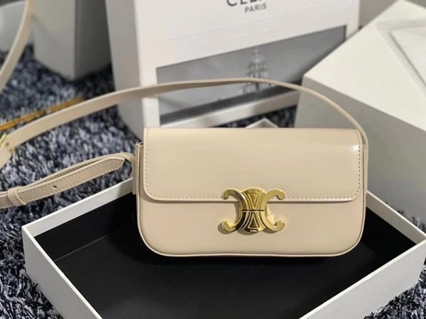 国内即発【セリーヌ ショルダーバッグ 偽物】トリオンフ ショルダーバッグ カーキ Cei82317 - 画像 (7)